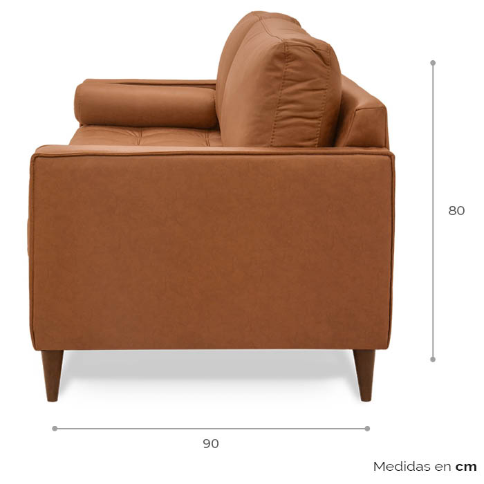 Sofa Pu Camel Linka | Sofá | salas